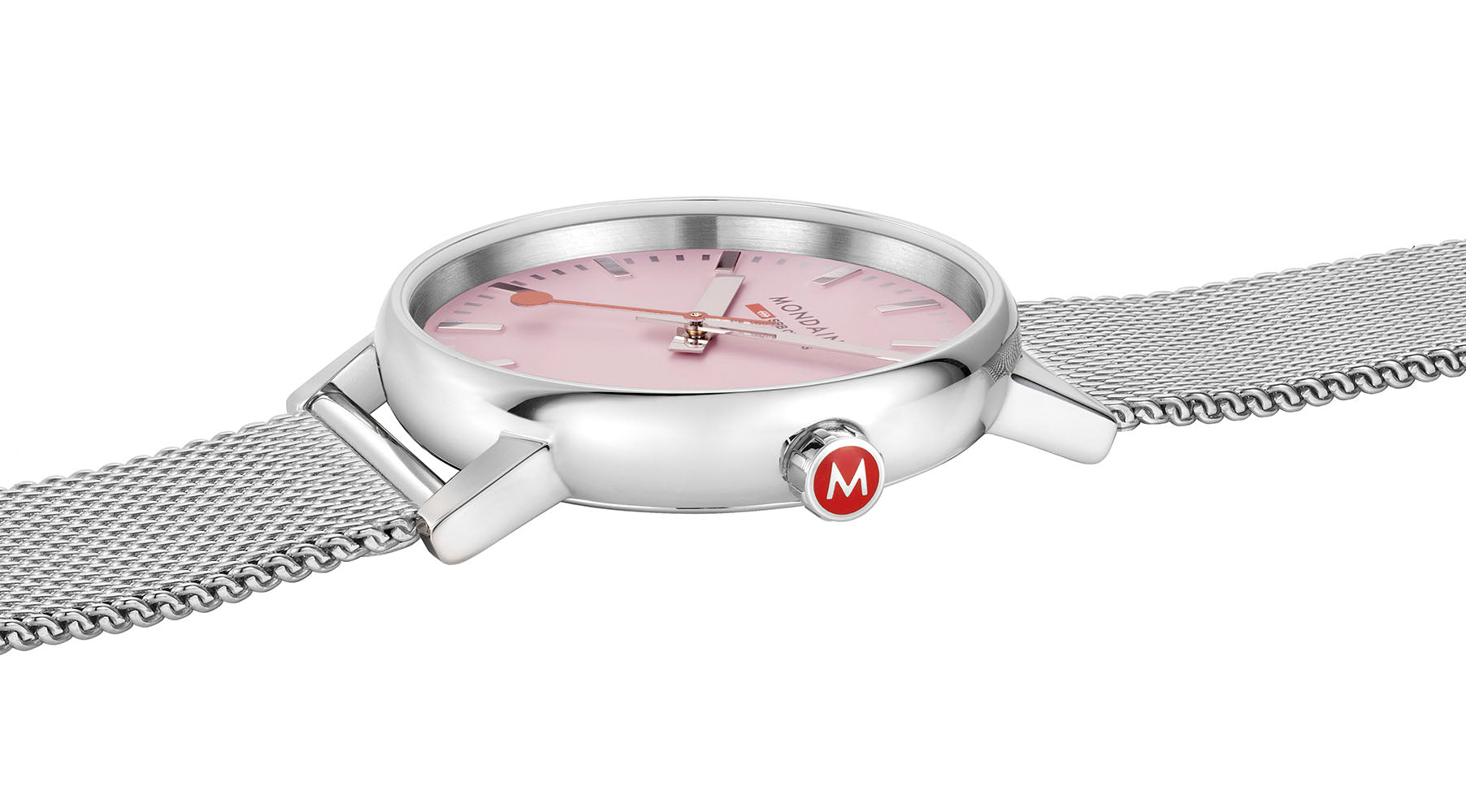 Mondaine Evo2 Sunrise 35mm Pink Watch MSE.35130.SM Image 3