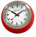 Mondaine Globe Clock Red/White 6cm A660.30335.16SBC Image 1