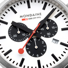 Mondaine Neo 41mm Black Vegan Grape Leather Watch MDN-480 Image 2