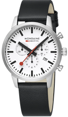 Mondaine Neo 41mm Black Vegan Grape Leather Watch MSD.41411.LBV Image 1