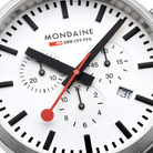 Mondaine Neo 41mm Black Vegan Grape Leather Watch MSD.41411.LBV Image 2