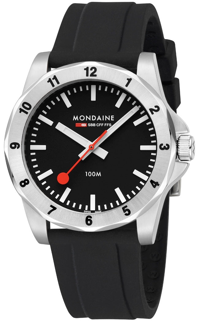 Mondaine Numeri Black Watch MDN-490 Image 1