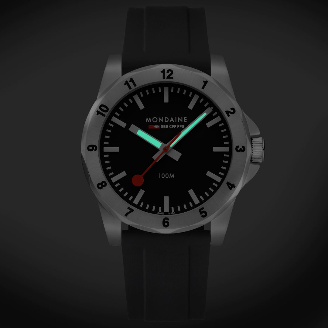 Mondaine Numeri Black Watch MDN-490 Image 3