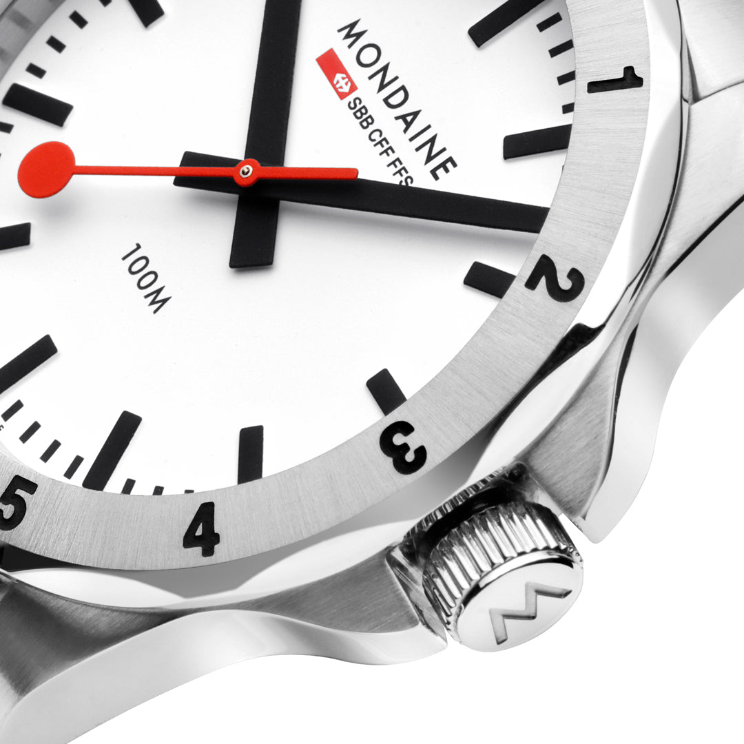 Mondaine Numeri White Watch MDN-491 Image 4