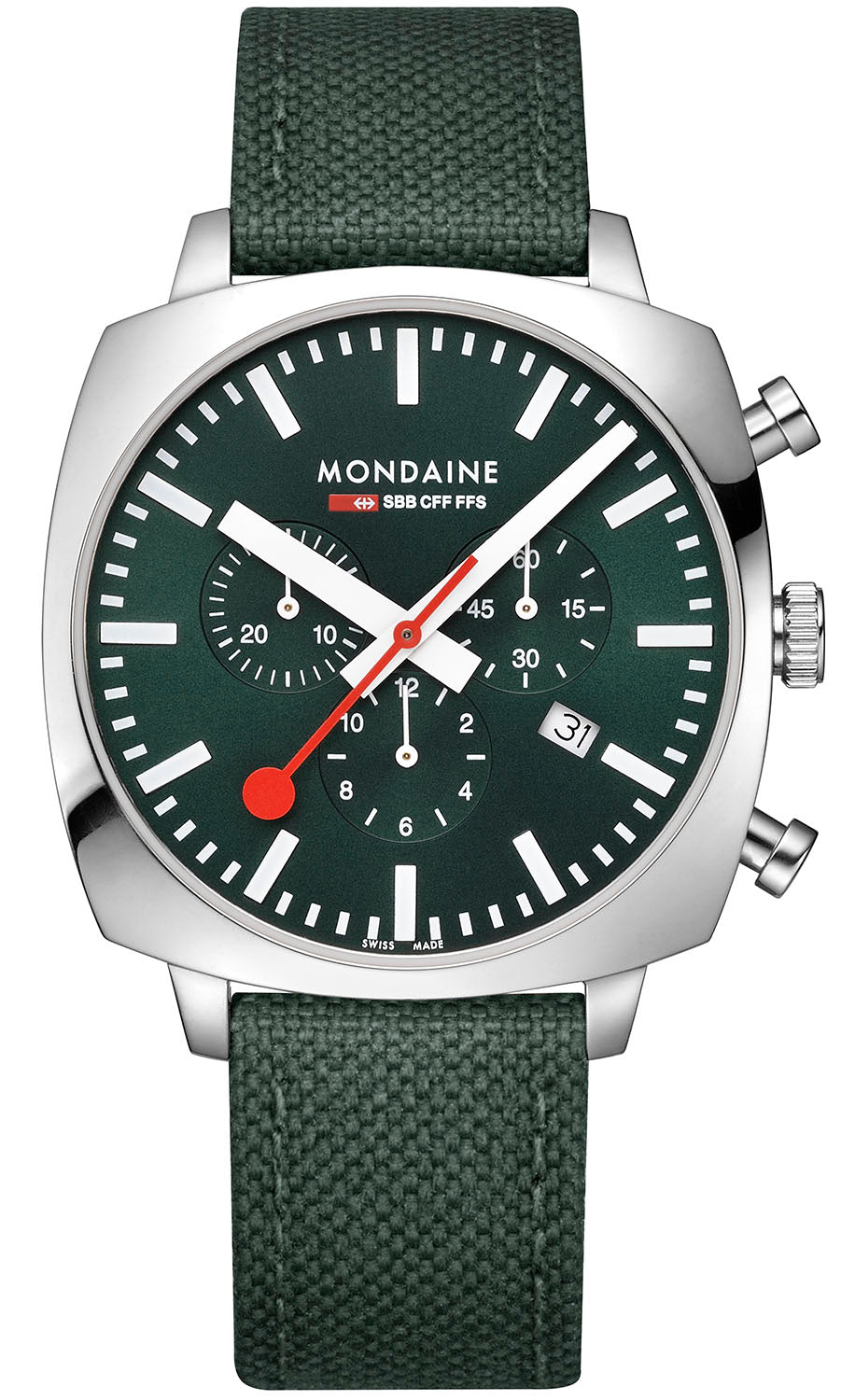 Mondaine Official Swiss Railways Cushion Set Watch MSL.41460.LF.SET Image 7