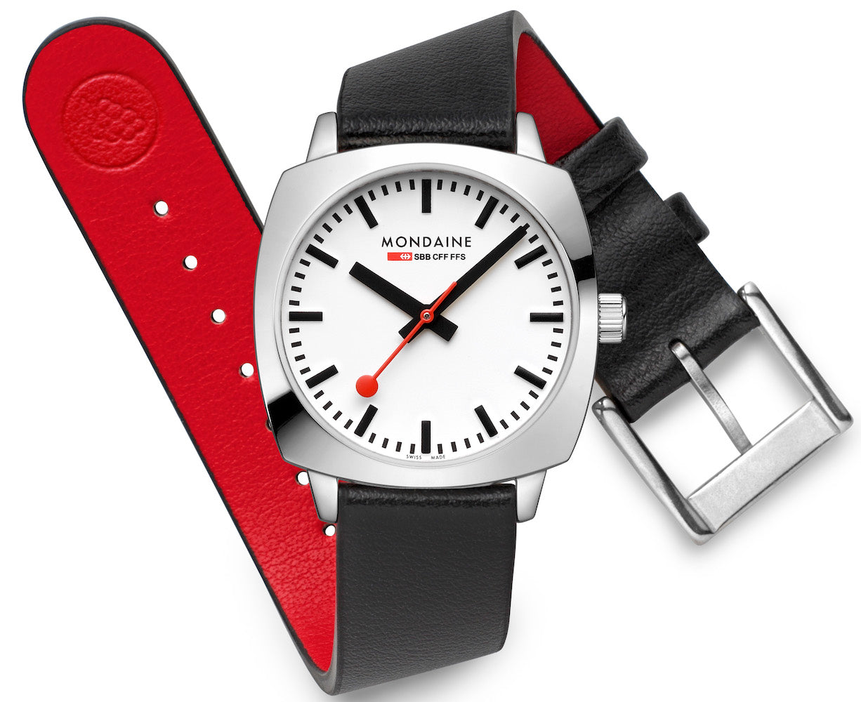 Mondaine Official Swiss Railways Cushion Watch MDN-455 Image 2