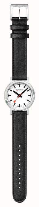 Mondaine SBB Stop2Go BackLight White Grape Leather Watch MST.3401B.LBV.SET Image 7