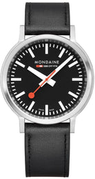 Mondaine SBB Stop2Go Black Grape Leather Watch MST.41020.LBV.2SE Image 2