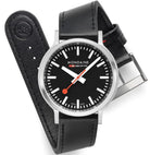 Mondaine SBB Stop2Go Black Grape Leather Watch MST.41020.LBV.2SE Image 6