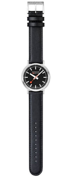 Mondaine SBB Stop2Go Black Grape Leather Watch MST.41020.LBV.2SE Image 9