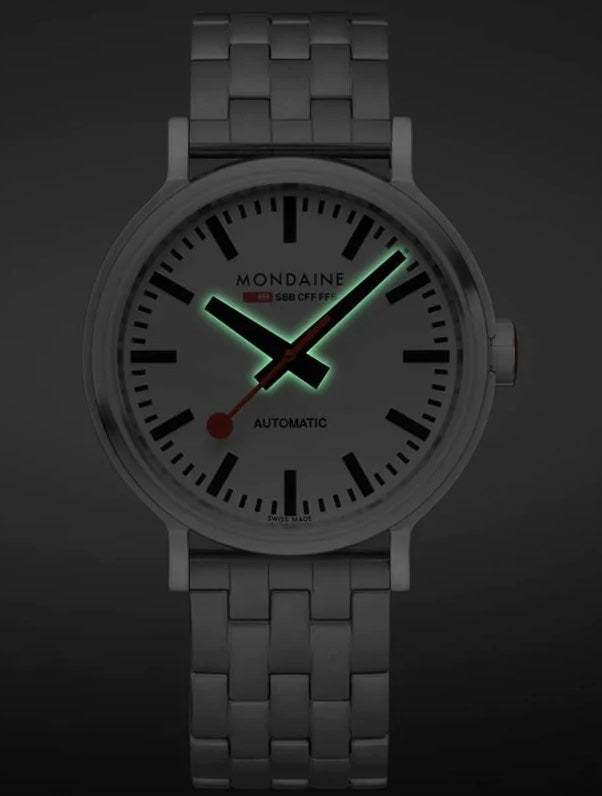 Mondaine The Original Automatic BackLight Bracelet Watch MST.4161B.SJ Image 3