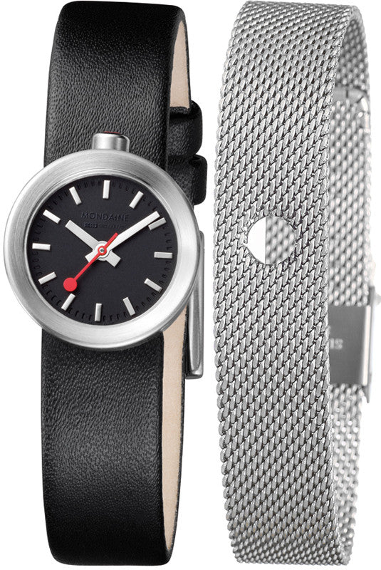 Mondaine Watch Aura Black A666.30324.14SBB.B Image 1