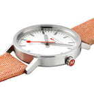Mondaine Watch Classic 40mm Modern Orange D A660.30360.17SBF Image 4