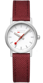 Mondaine Watch Classic Dark Cherry Textile D A658.30323.17SBC1 Image 2