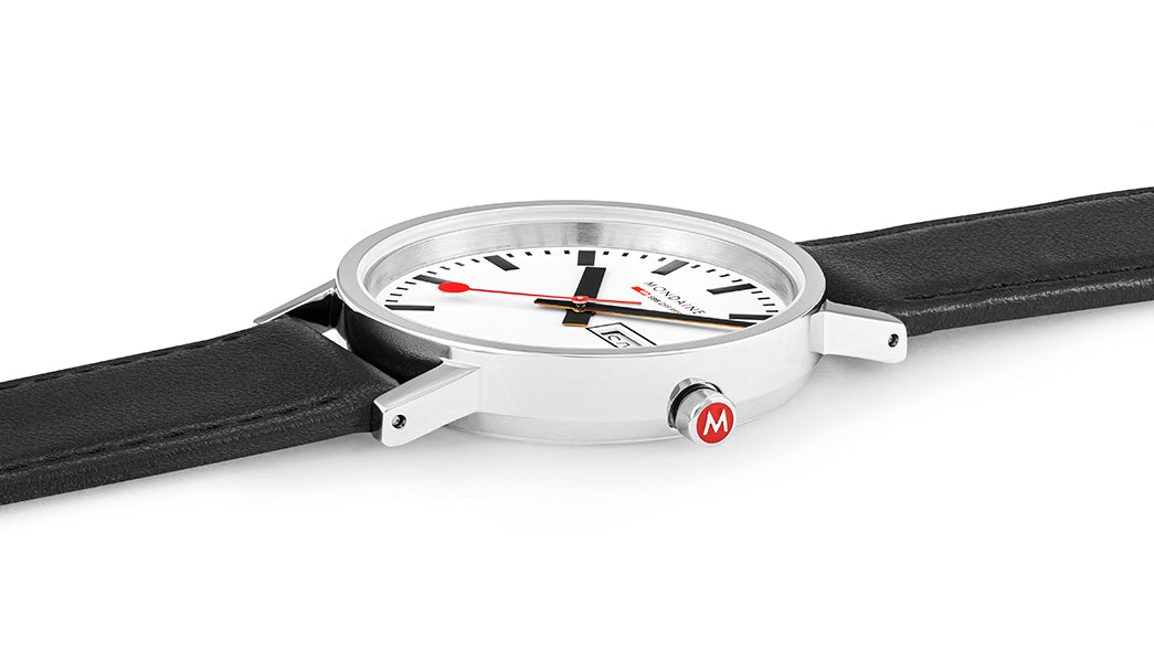 Mondaine Watch Classic SBB Day Date D A660.30360.16SBG Image 4