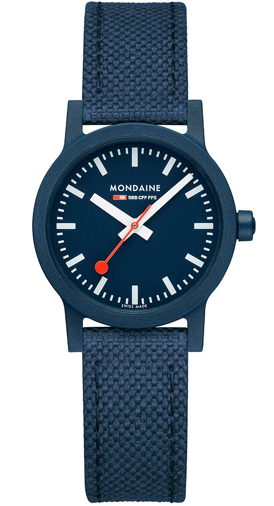 Mondaine Watch Essence Deep Ocean Blue Textile MS1.32140.LD Image 2