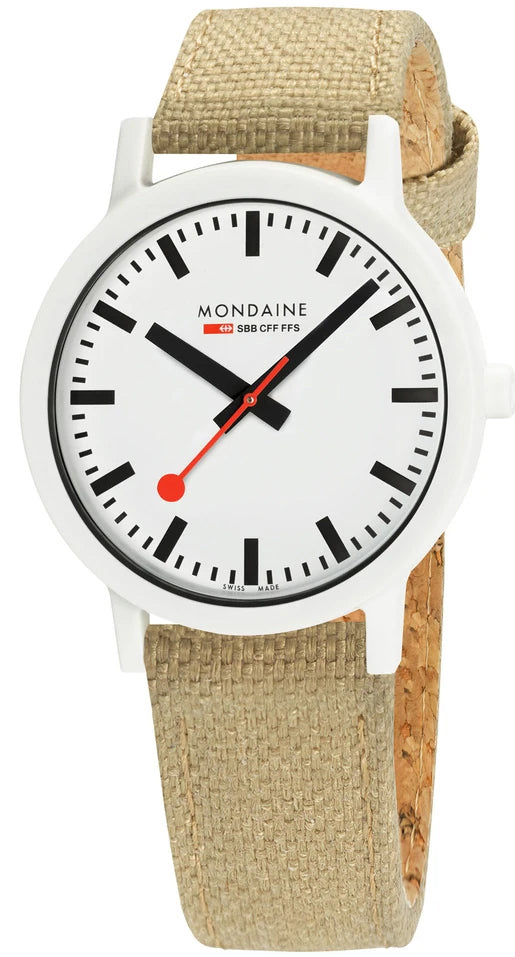 Mondaine Watch Essence White Unisex D MS1.41110.LS Image 2