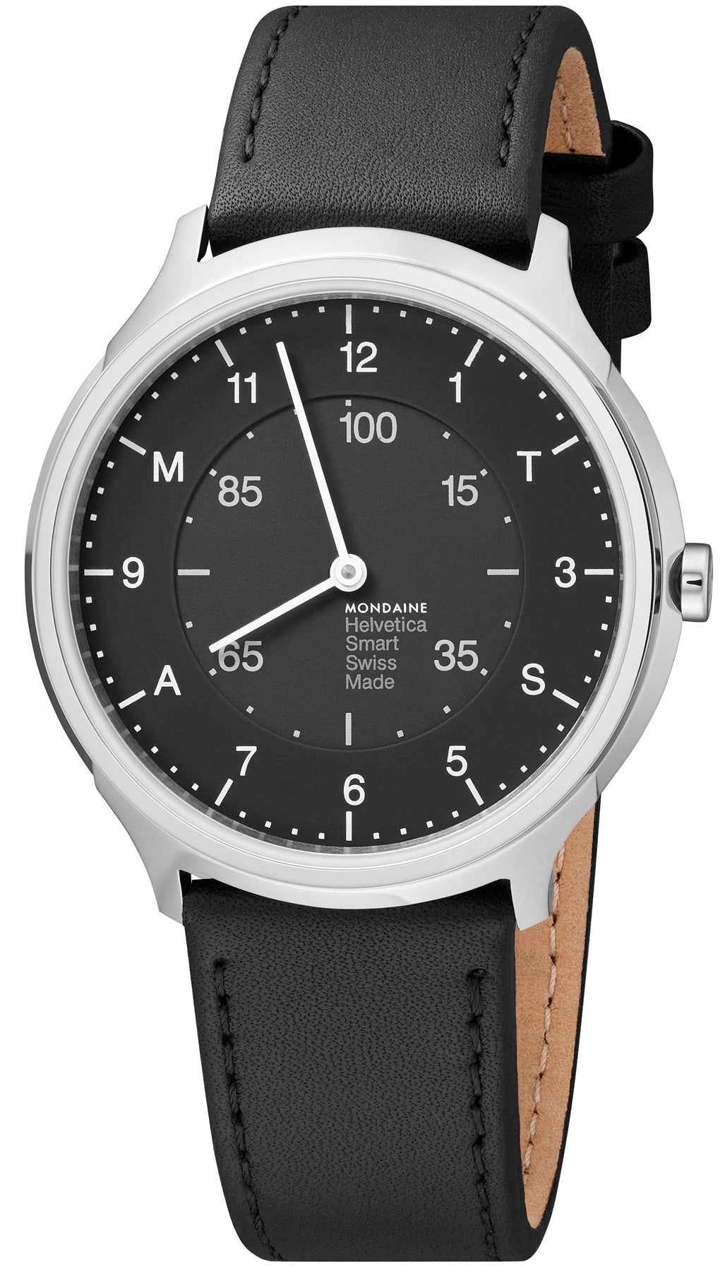 Mondaine Watch Helvetica No.1 Regular Smartwatch D MH1.R2S20.LB Image 2