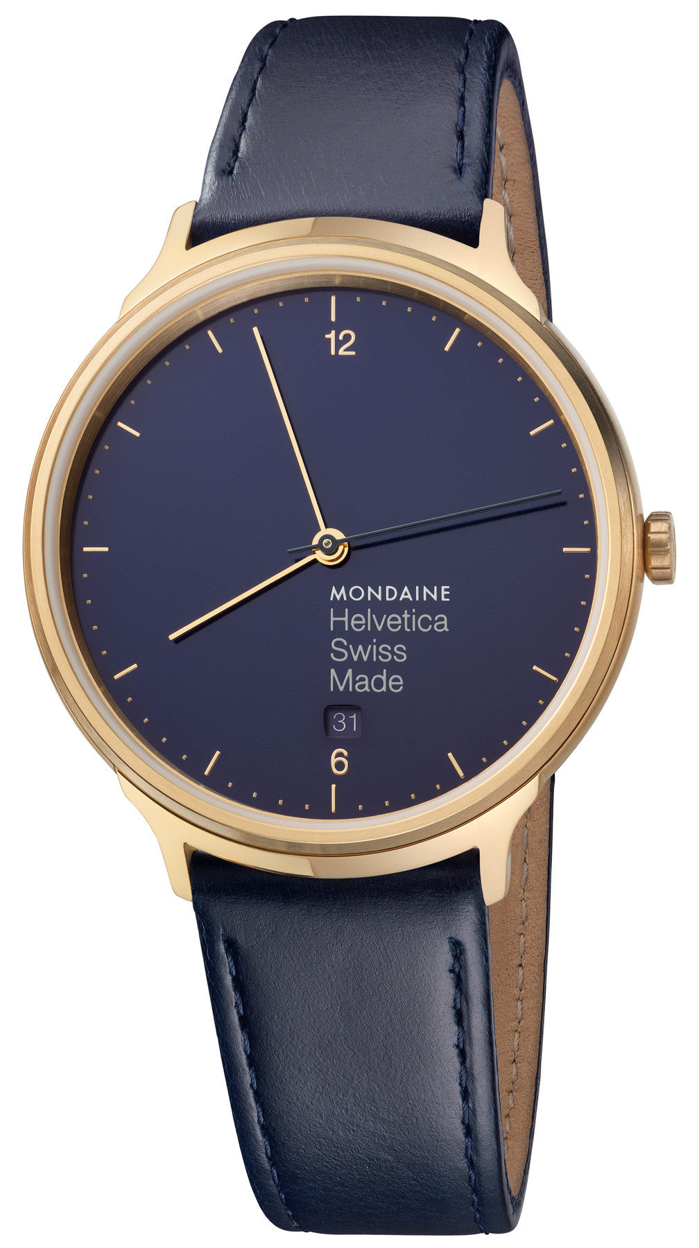 Mondaine Watch Helvetica No1 Blue Marine D MH1.L2241.LD Image 1