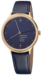 Mondaine Watch Helvetica No1 Blue Marine D MH1.L2241.LD Image 1