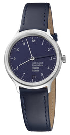 Mondaine Watch Helvetica No1 Blue Marine MH1.R1240.LD Image 1