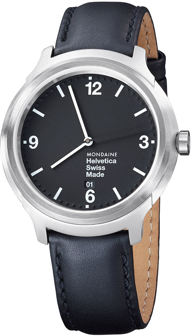 Mondaine Watch Helvetica No1 Bold 43 D MH1.B1220.LB Image 1