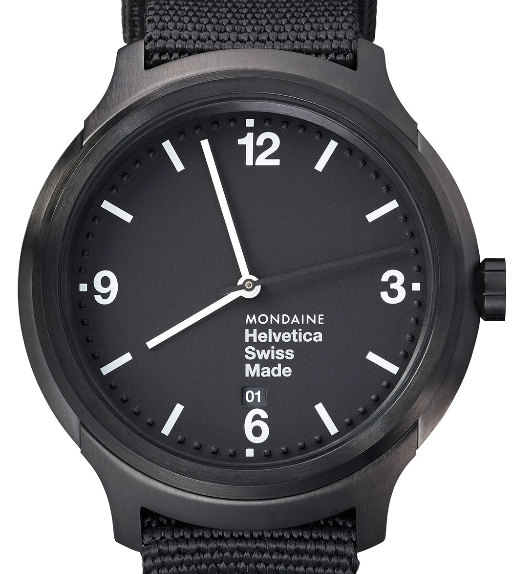 Mondaine Watch Helvetica No1 Bold 43 D MH1.B1221.NB Image 3