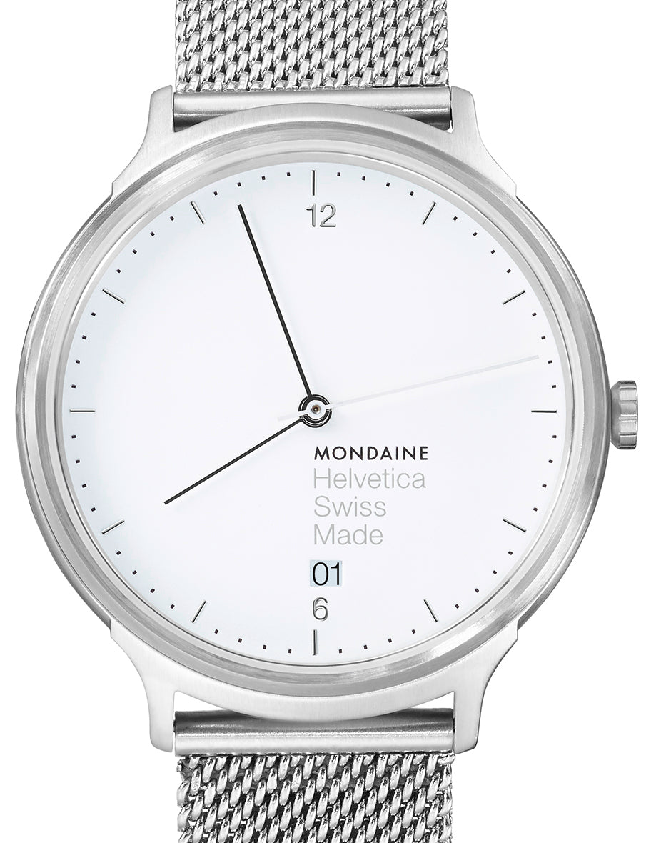 Mondaine Watch Helvetica No1 Light 38 D MH1.L2210.SM Image 2