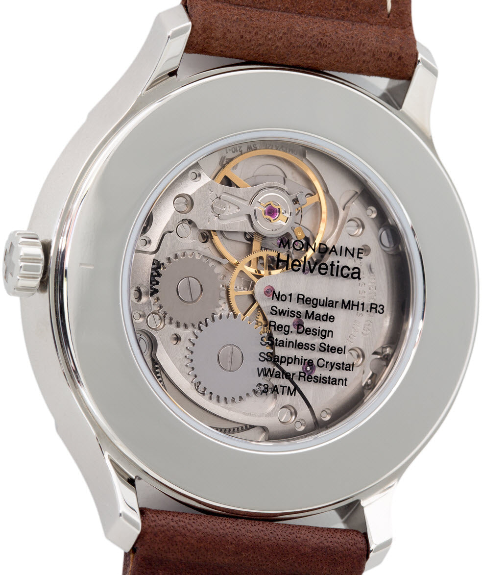 Mondaine Watch Helvetica No1 Regular 40 D MH1.R3610.LG Image 2