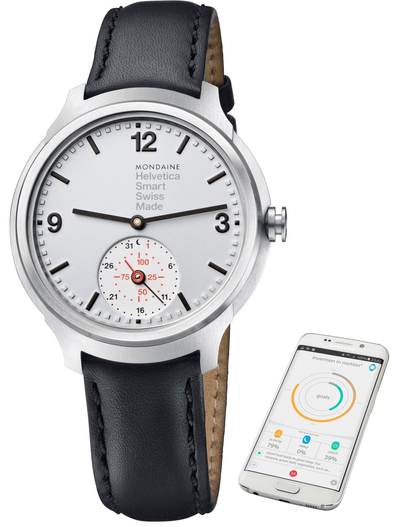 Mondaine Watch Helvetica No1 Smartwatch MH1.B2S80.LB Image 1