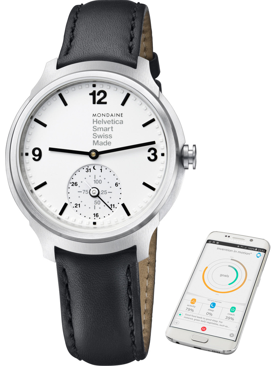 Mondaine Watch Helvetica No1 Smartwatch MH1B2S10LB Image 1