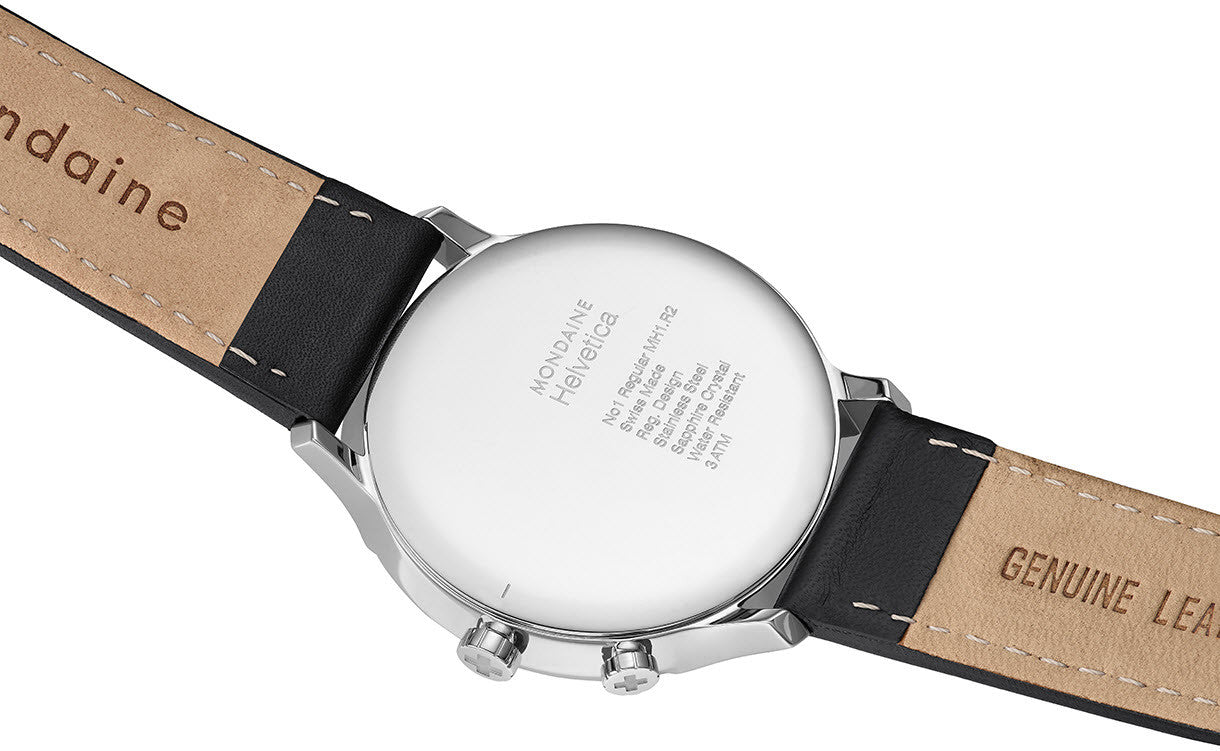 Mondaine Watch Helvetica Regular MH1.R2020.LB Image 3