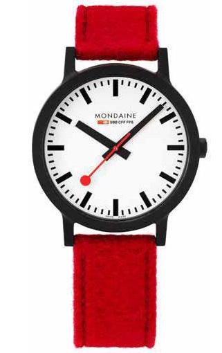 Mondaine Watch SBB Essence Black MS1.32110.LC Image 1