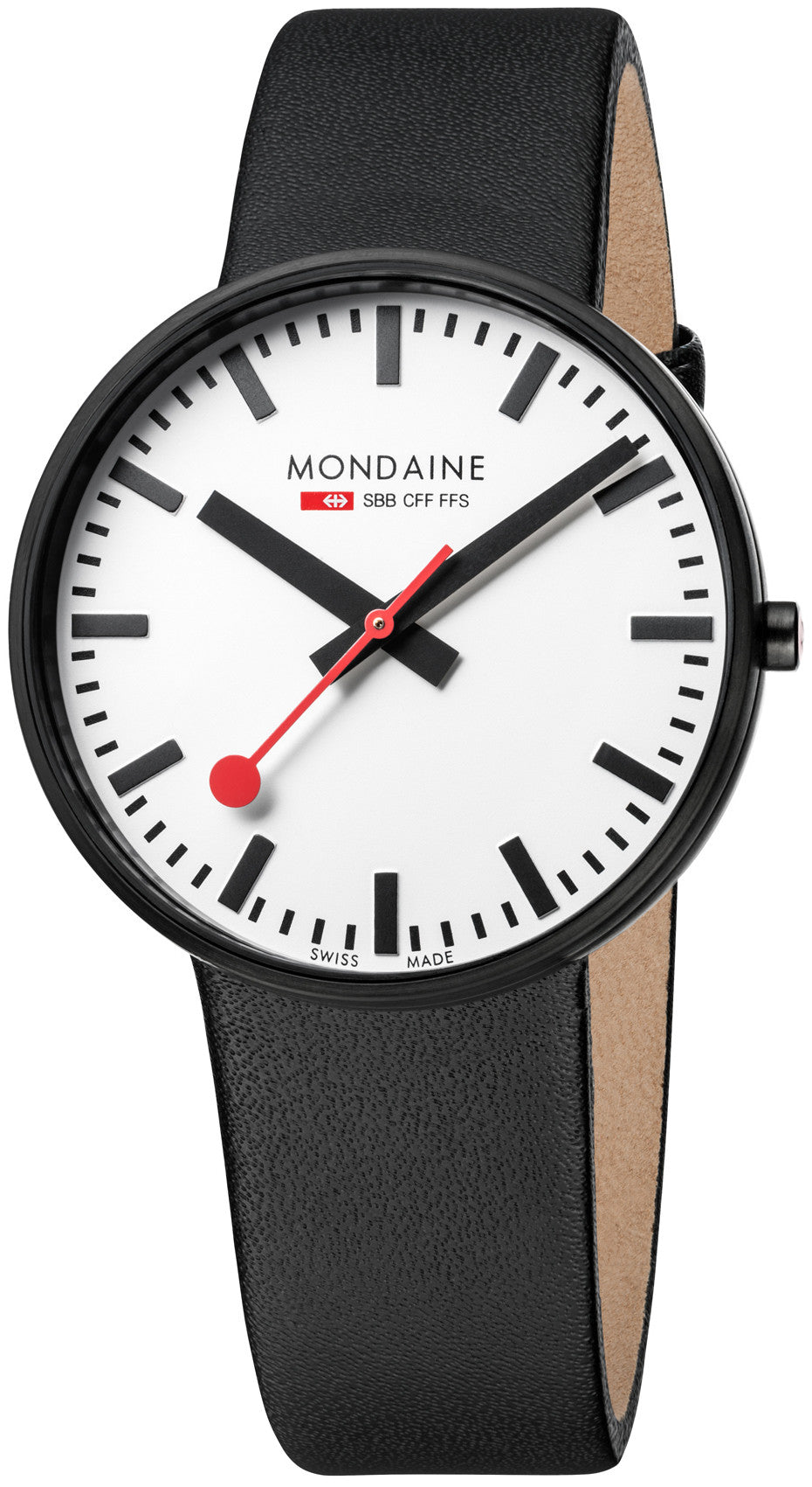 Mondaine Watch SBB Giant Black White D A660.30328.61SBB Image 1