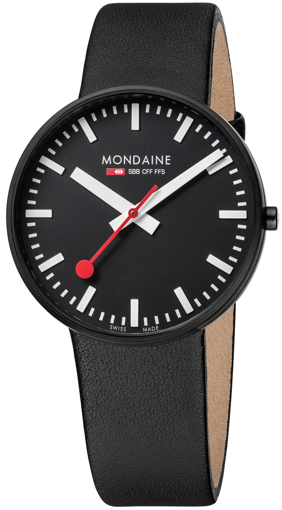 Mondaine Watch SBB Giant Black White D A660.30328.64SBB Image 1