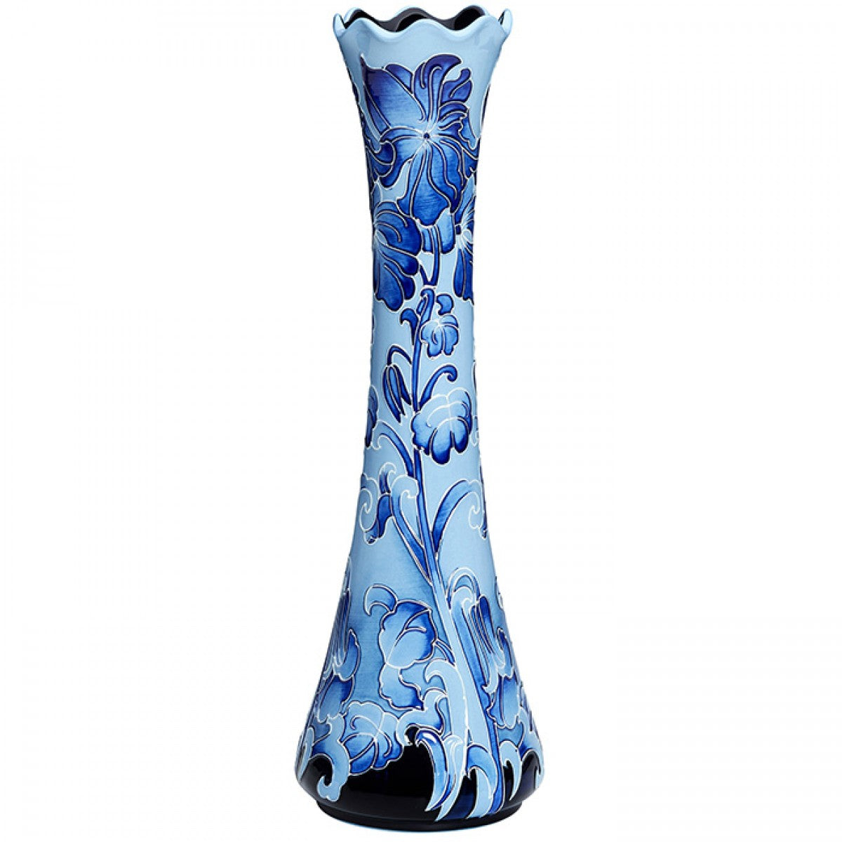 Moorcroft Number Edition Florian Blue Pansy Vase MCR-296