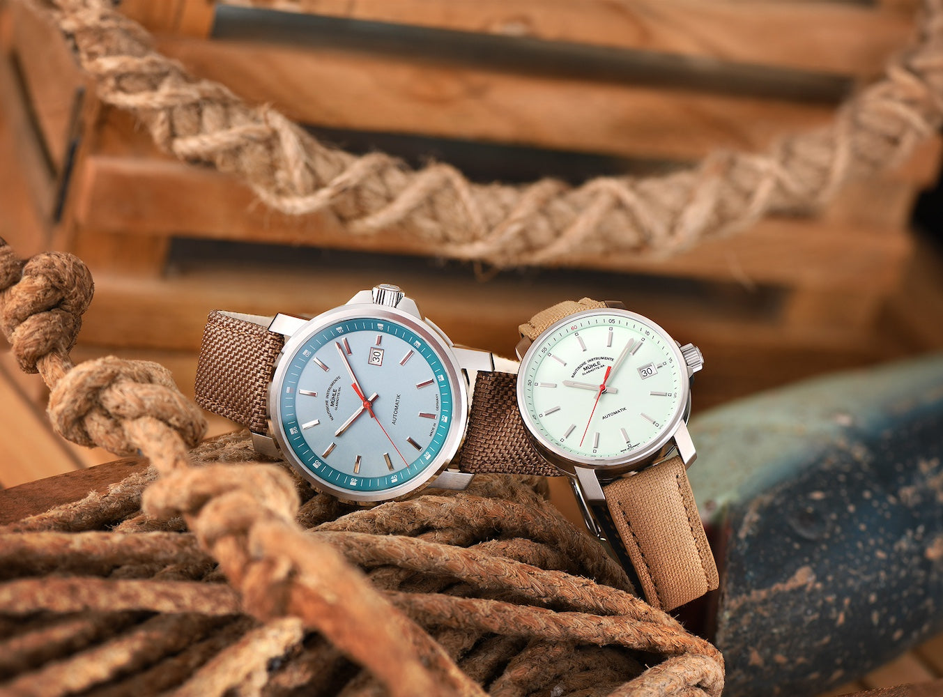 Muhle Glashutte 29er Big Mint Canvas Watch M1-25-29-CB Image 5