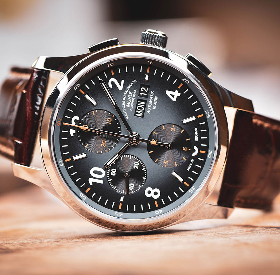 Muhle Glashutte Lunova Chronograph Watch M1-43-06-LB Image 8
