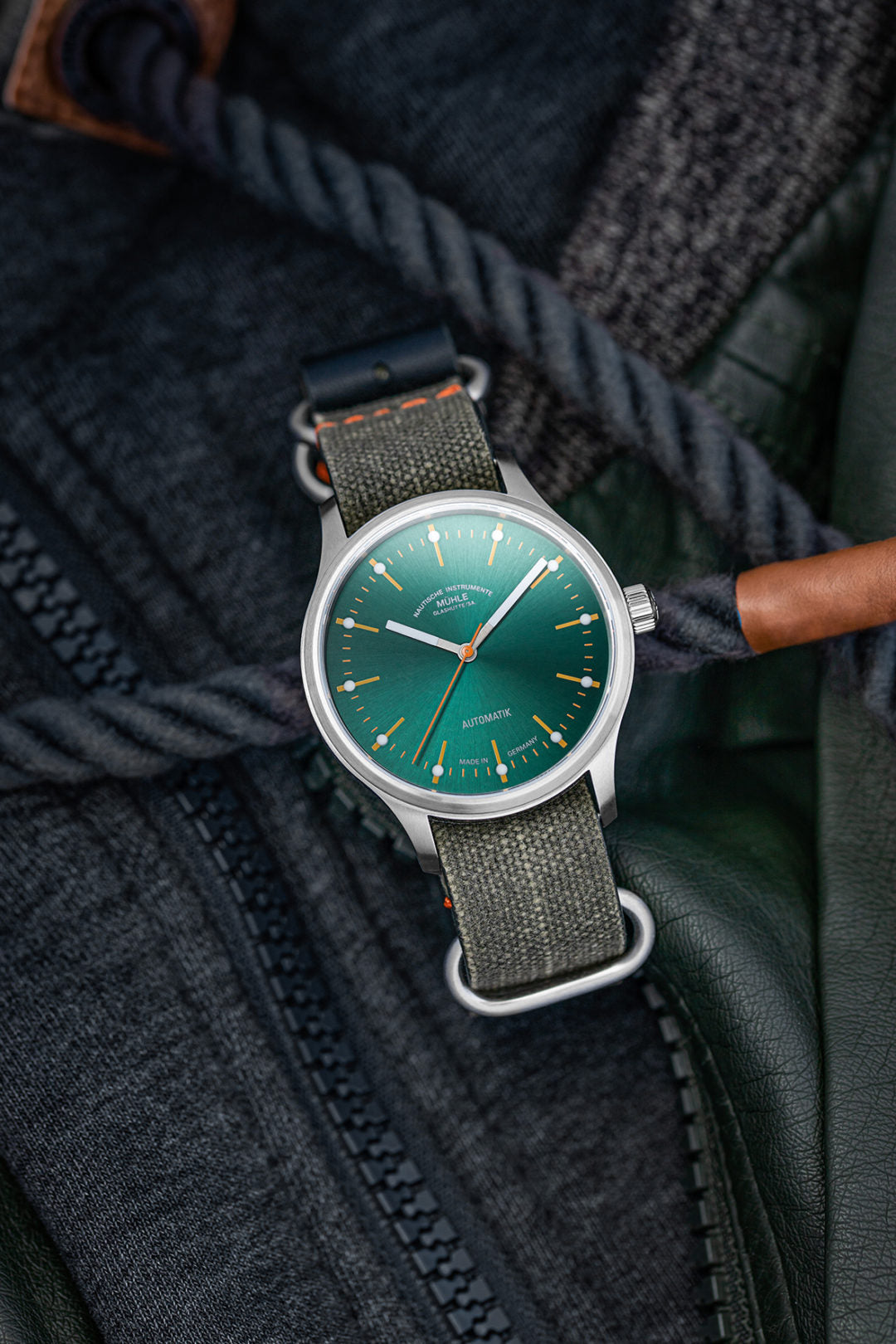 Muhle Glashutte Panova Green Watch D M1-40-76-NB Image 5