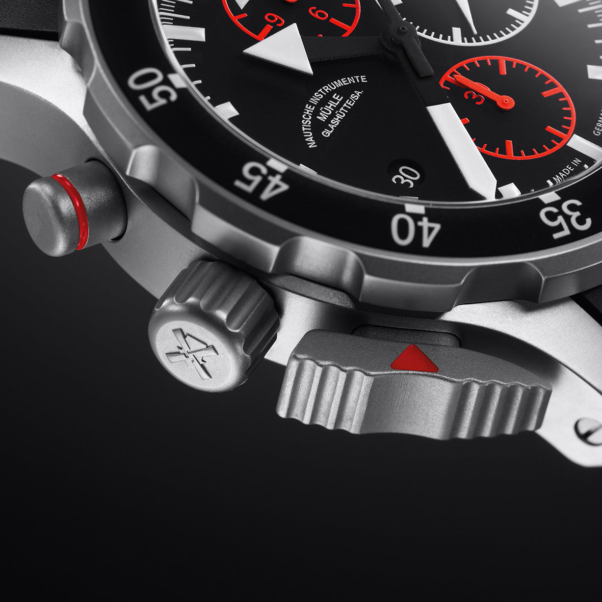Muhle Glashutte S.A.R. Flieger-Chronograph Watch M1-41-33-MB Image 2