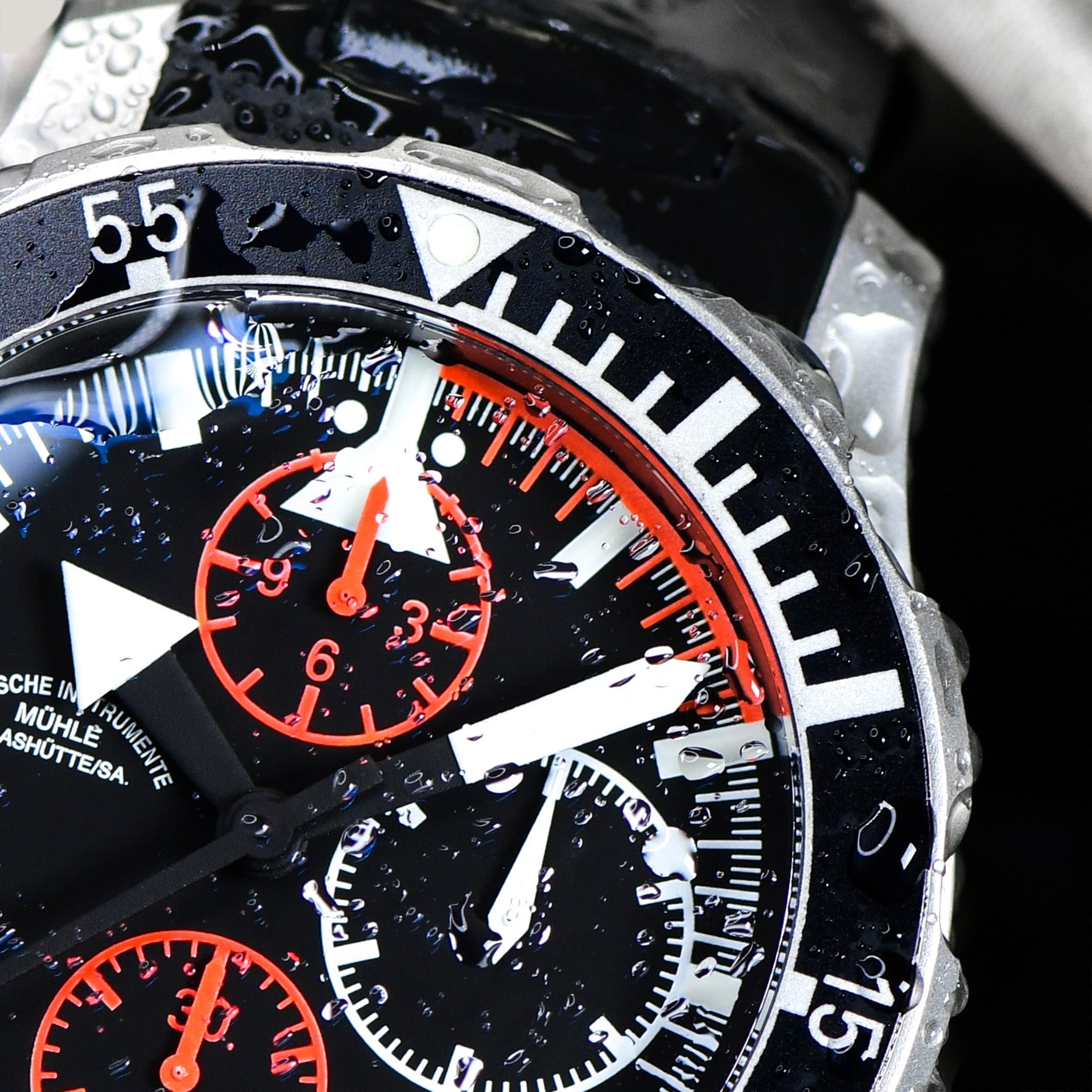 Muhle Glashutte S.A.R. Flieger-Chronograph Watch M1-41-33-MB Image 3
