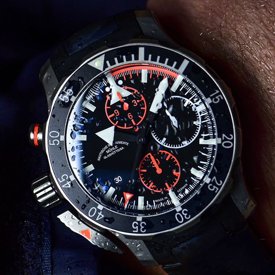 Muhle Glashutte S.A.R. Flieger-Chronograph Watch M1-41-33-MB Image 4