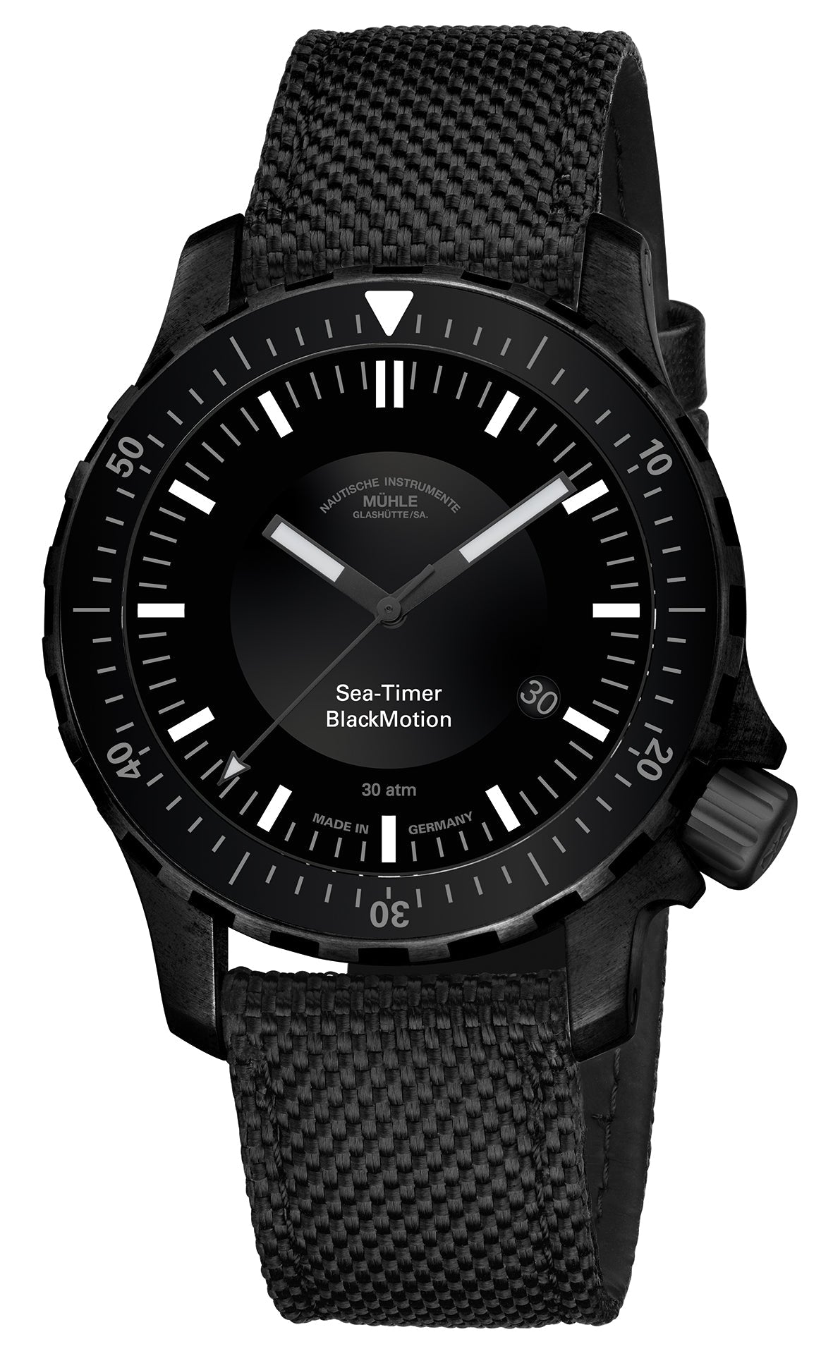 Muhle Glashutte Sea Timer Black Motion Watch M1-41-83-NB Image 1