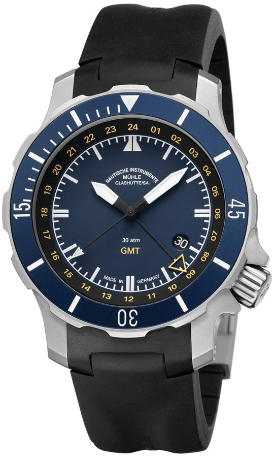 Muhle Glashutte Seebataillon GMT Watch M1-28-62-KB Image 1
