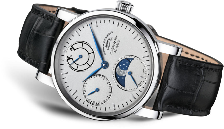 Muhle Glashutte Watch Robert Muhle Moonphase Steel Limited Edition M1-11-53-LB Image 2