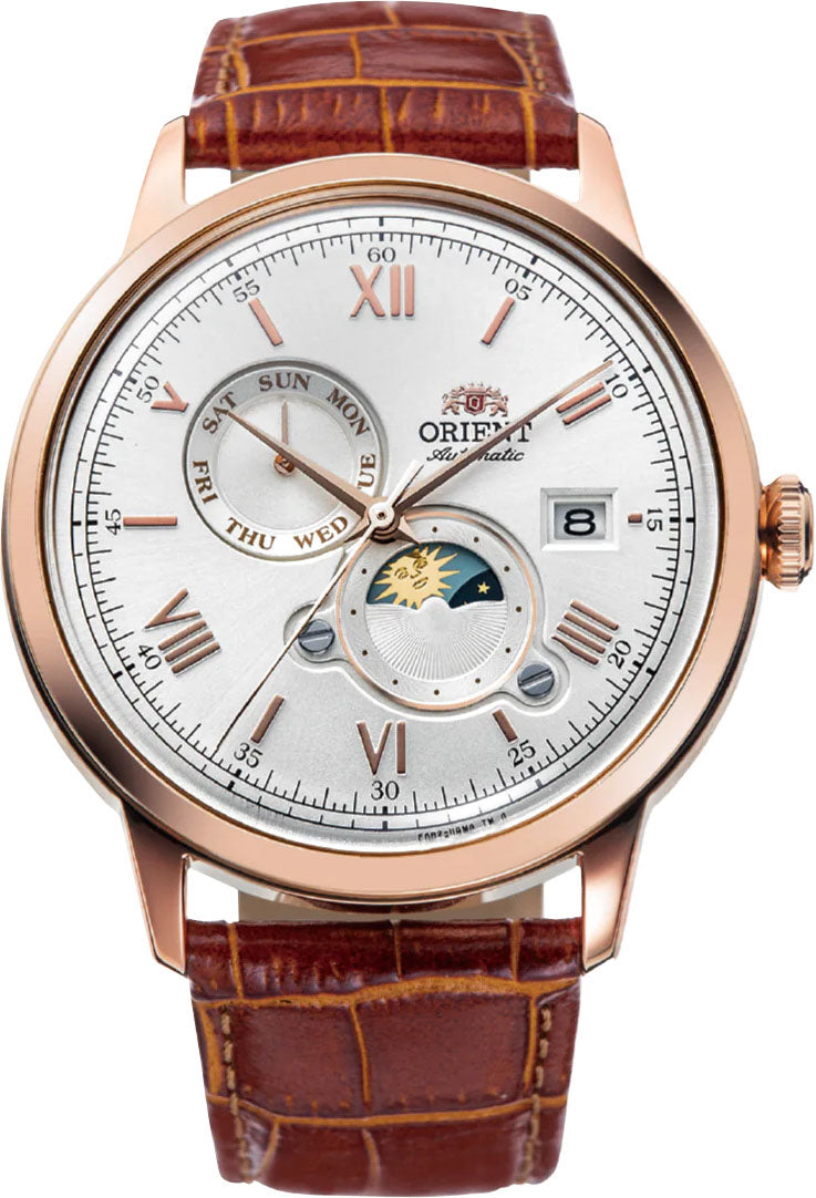 Orient Bambino Sun and Moon White Watch RA-AK0801S30B Image 1