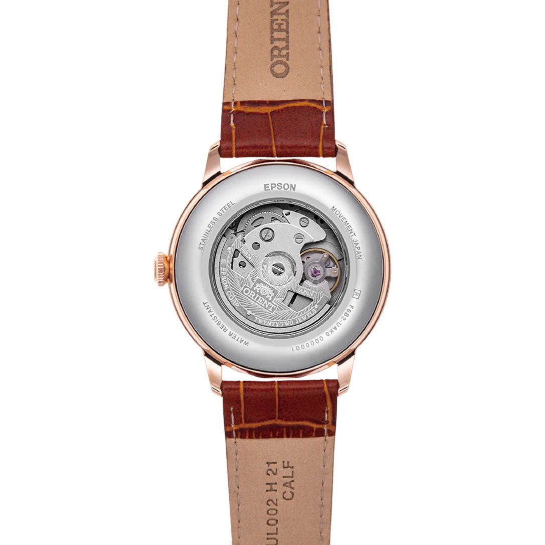 Orient Bambino Sun and Moon White Watch RA-AK0801S30B Image 2