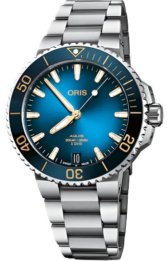 Oris Aquis Date Calibre 400 Blue Bracelet 01 400 7769 4125-07 8 22 09PEB Image 1