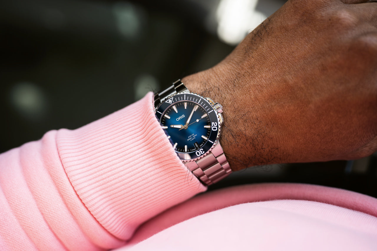 Oris Aquis Date Calibre 400 Blue Bracelet 01 400 7769 4135-07 8 22 09PEB Image 5