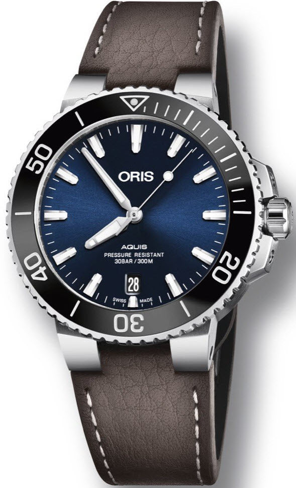 Oris Aquis Date Leather 01 733 7732 4135-07 5 21 10FC Image 1